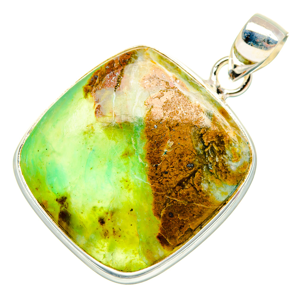 Peruvian Opal Pendants handcrafted by Ana Silver Co - PD28072 - Photo 2