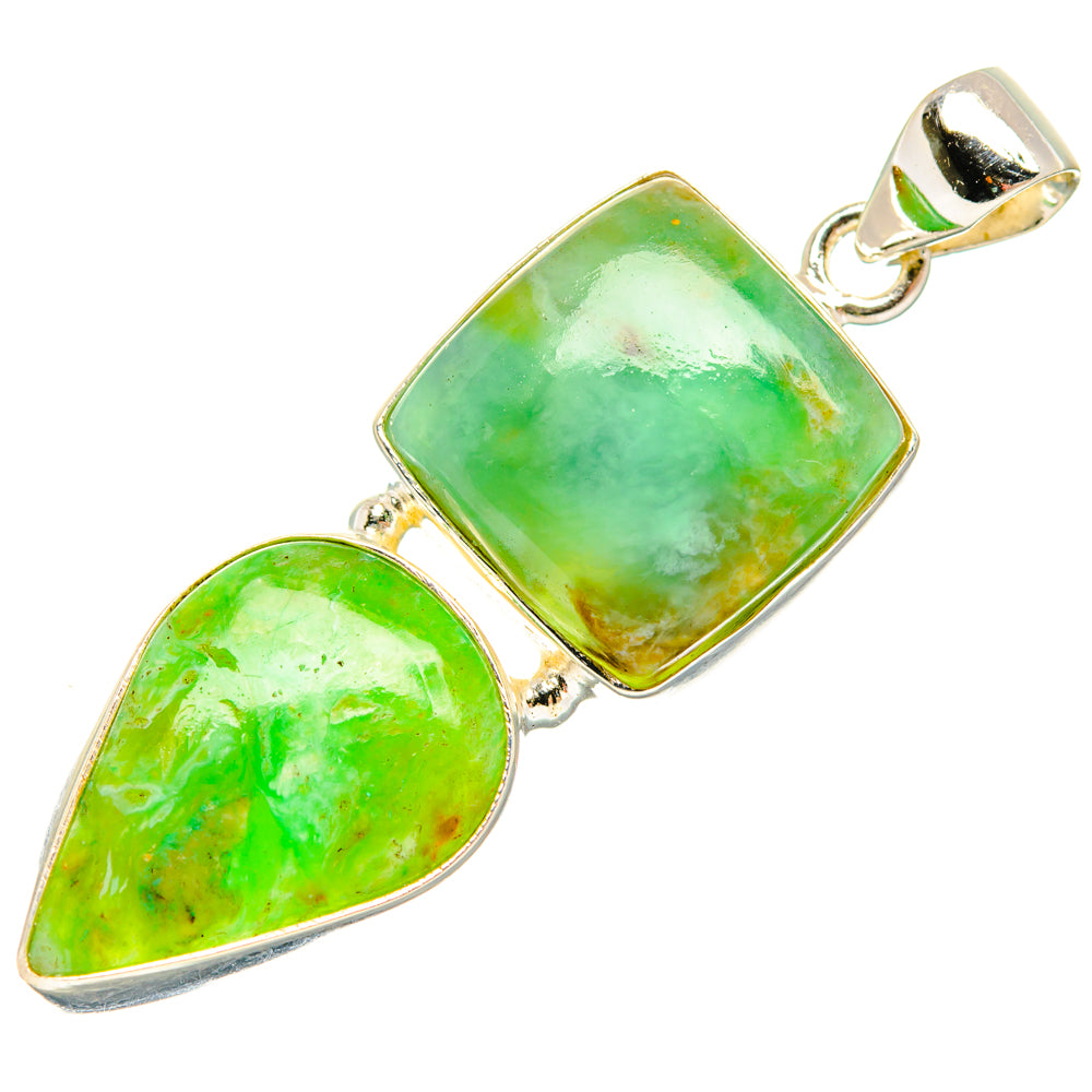 Peruvian Opal Pendants handcrafted by Ana Silver Co - PD28080 - Photo 2