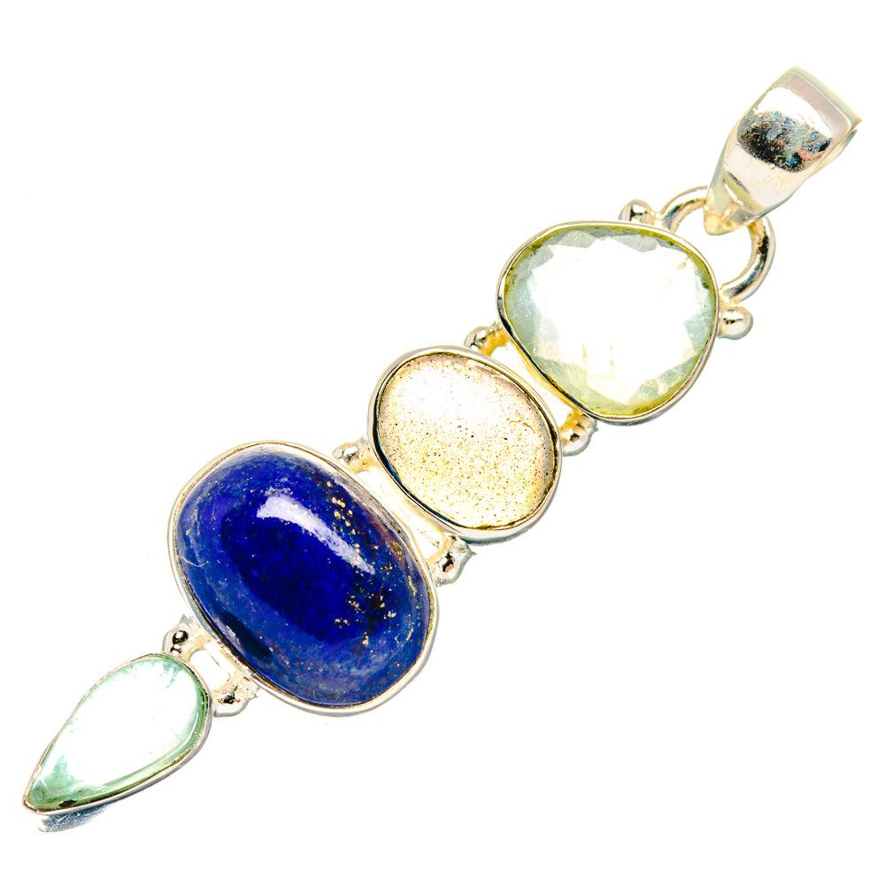 Lapis Lazuli Pendants handcrafted by Ana Silver Co - PD28083 - Photo 2