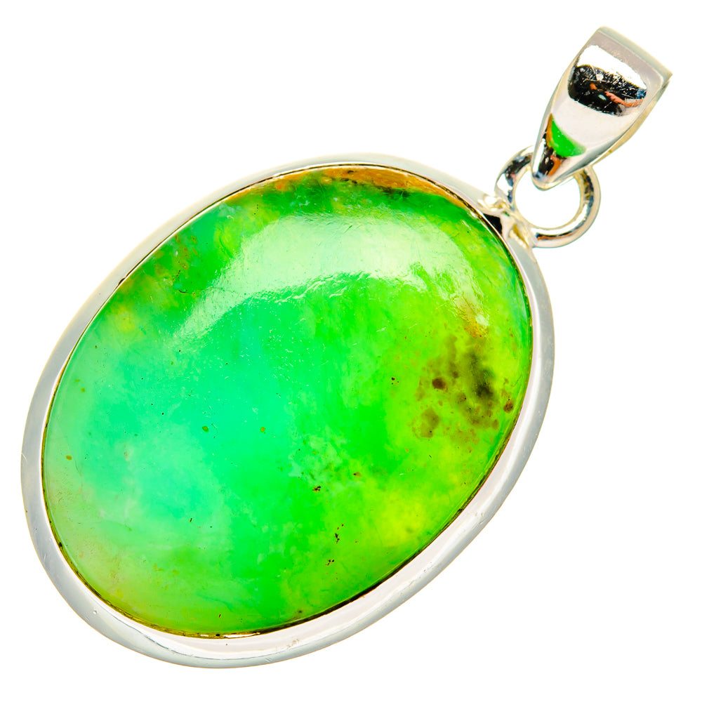 Peruvian Opal Pendants handcrafted by Ana Silver Co - PD28085 - Photo 2