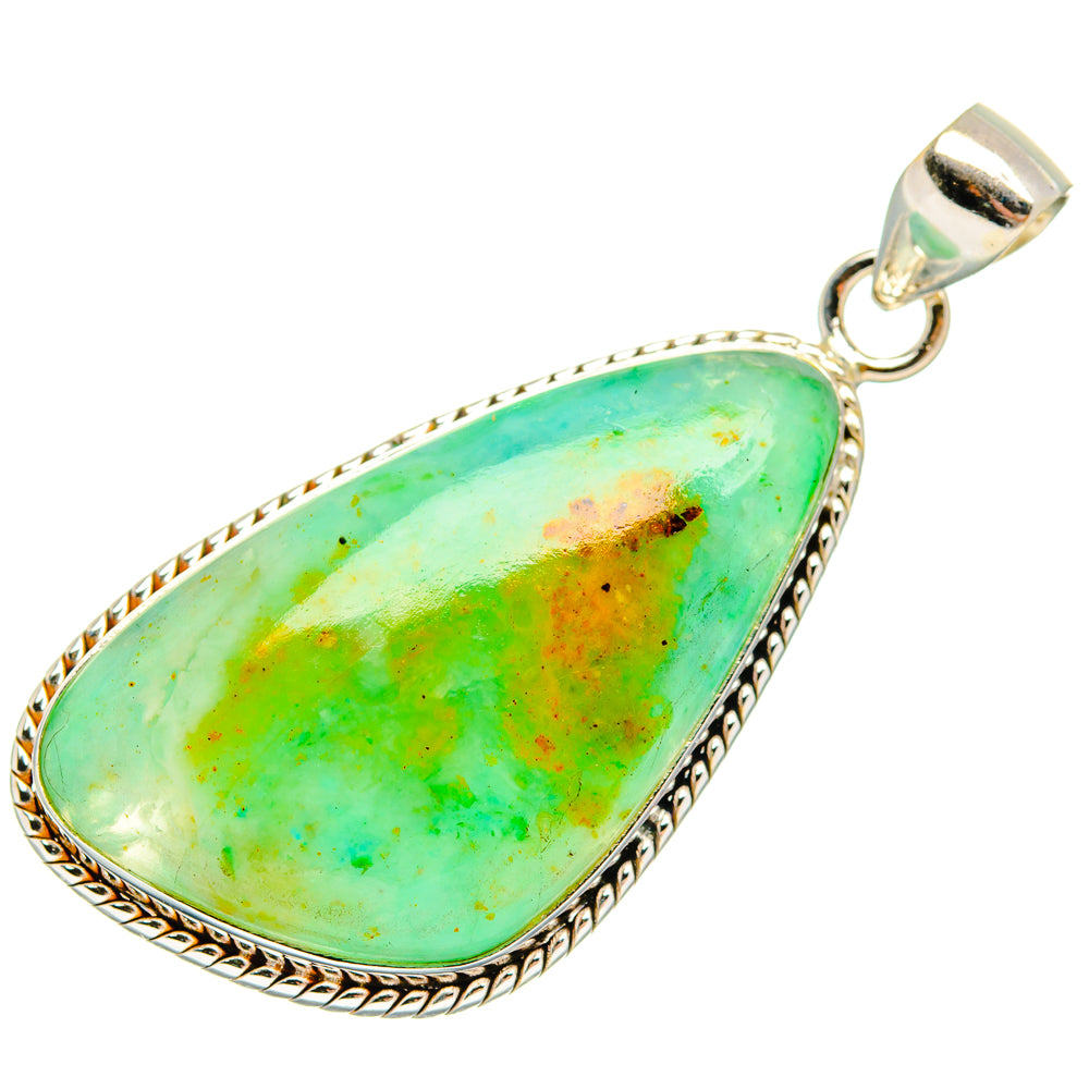 Peruvian Opal Pendants handcrafted by Ana Silver Co - PD28088 - Photo 2