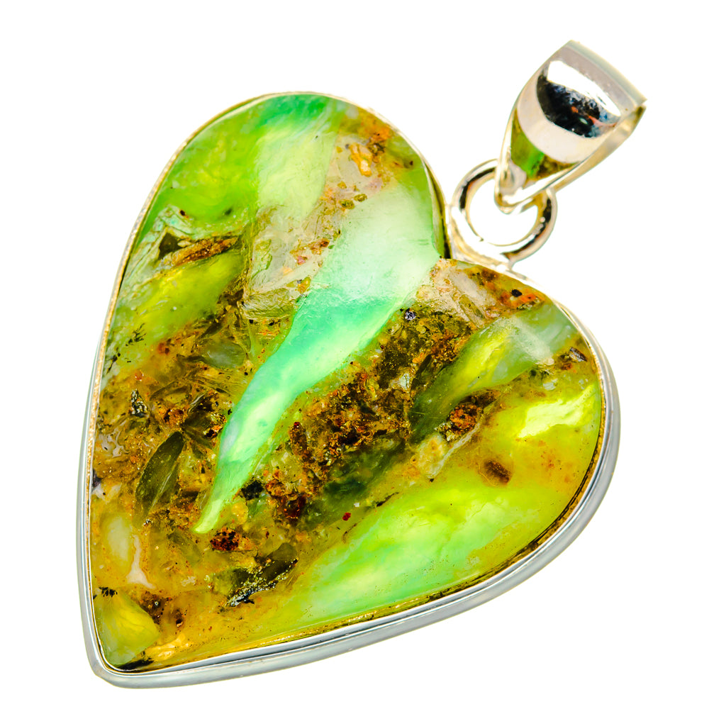 Peruvian Opal Pendants handcrafted by Ana Silver Co - PD28089 - Photo 2