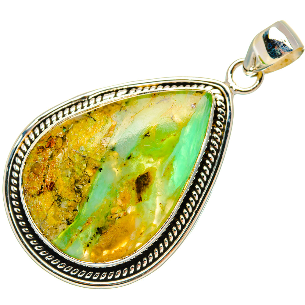 Peruvian Opal Pendants handcrafted by Ana Silver Co - PD28189 - Photo 2