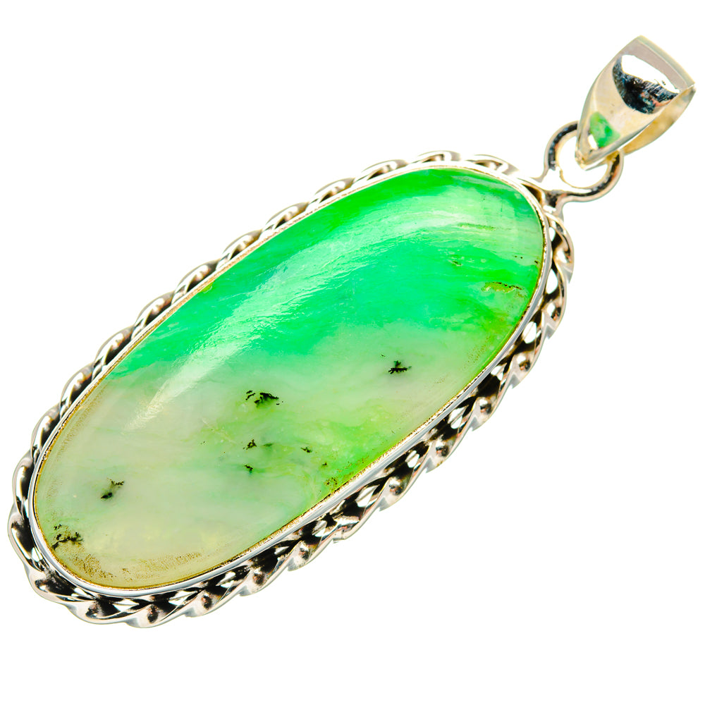 Peruvian Opal Pendants handcrafted by Ana Silver Co - PD28193 - Photo 2