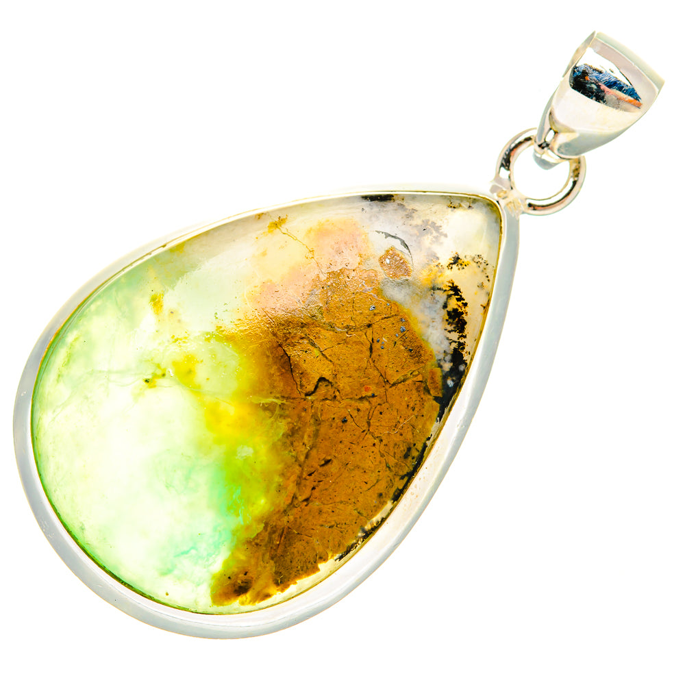 Peruvian Opal Pendants handcrafted by Ana Silver Co - PD28199 - Photo 2