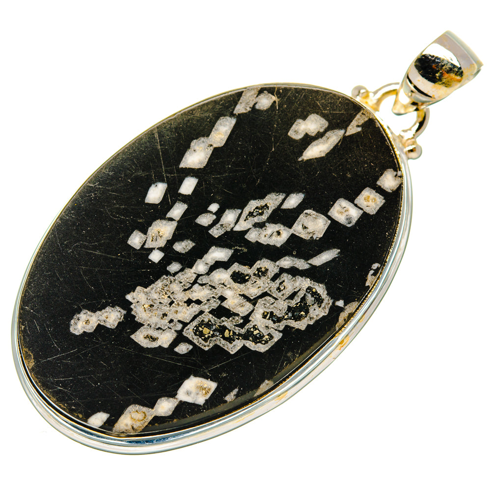 Chrysanthemum Stone Pendants handcrafted by Ana Silver Co - PD28218 - Photo 2