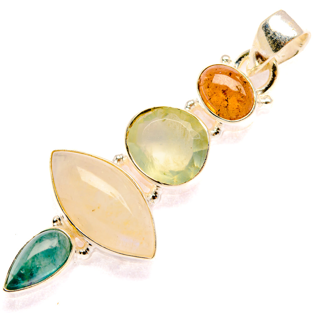 Rainbow Moonstone Pendants handcrafted by Ana Silver Co - PD28226 - Photo 2