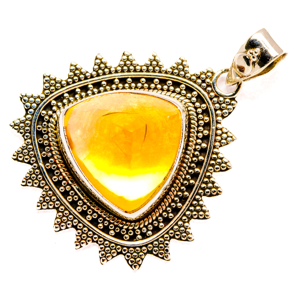 Citrine Sugarloaf Pendants handcrafted by Ana Silver Co - PD28393 - Photo 2
