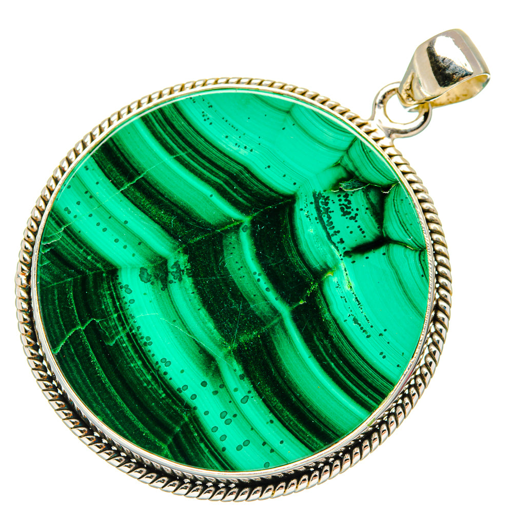 Malachite Pendants handcrafted by Ana Silver Co - PD28404 - Photo 2