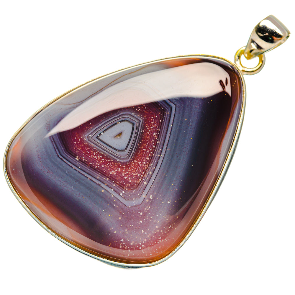 Botswana Agate Pendants handcrafted by Ana Silver Co - PD28411 - Photo 2