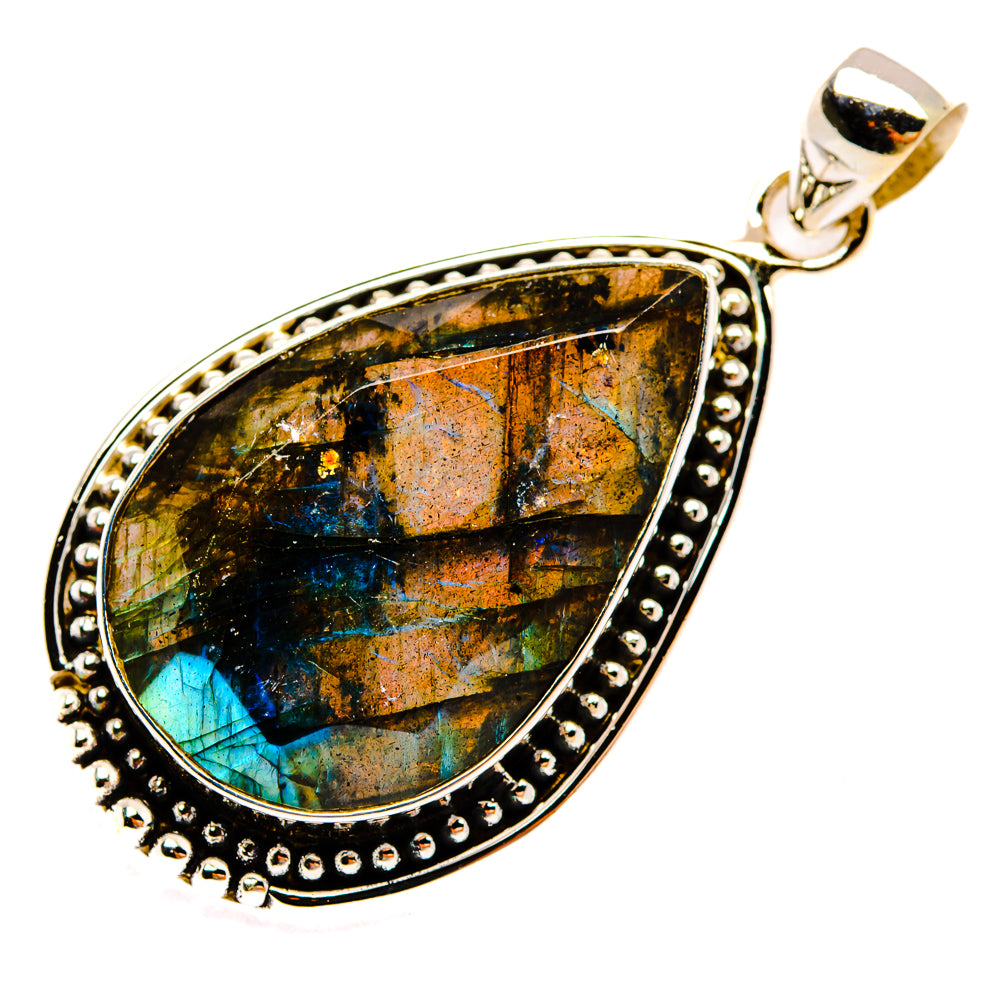 Labradorite Pendants handcrafted by Ana Silver Co - PD28456 - Photo 2