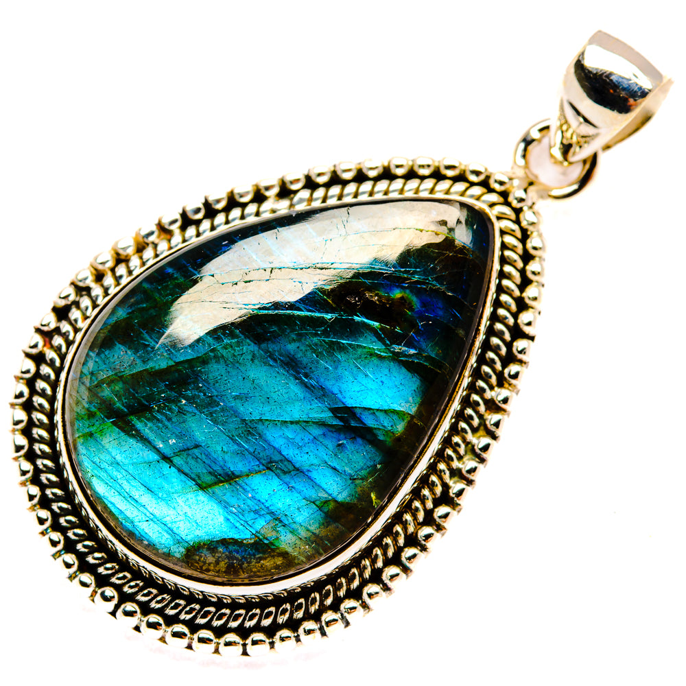 Labradorite Pendants handcrafted by Ana Silver Co - PD28461 - Photo 2