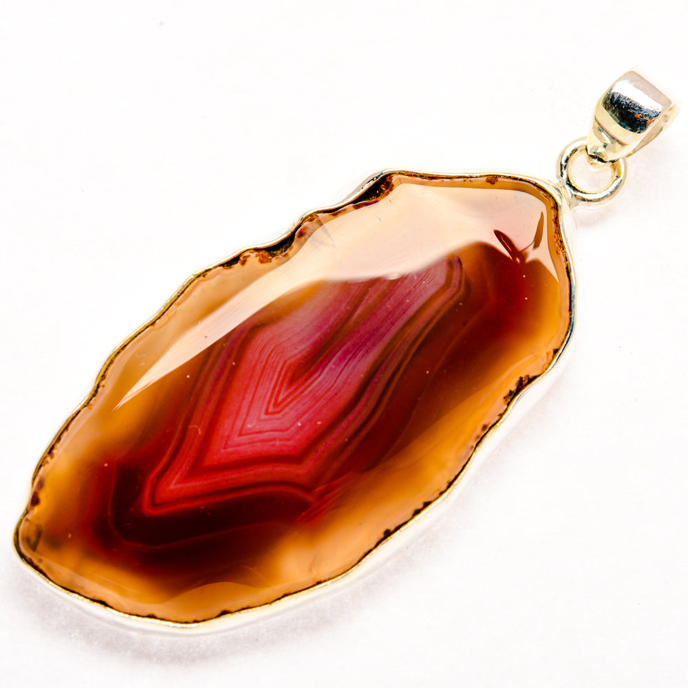 Botswana Agate Pendants handcrafted by Ana Silver Co - PD28528 - Photo 2