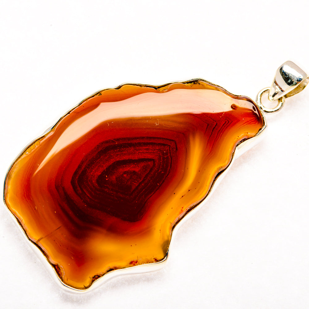 Botswana Agate Pendants handcrafted by Ana Silver Co - PD28529 - Photo 2