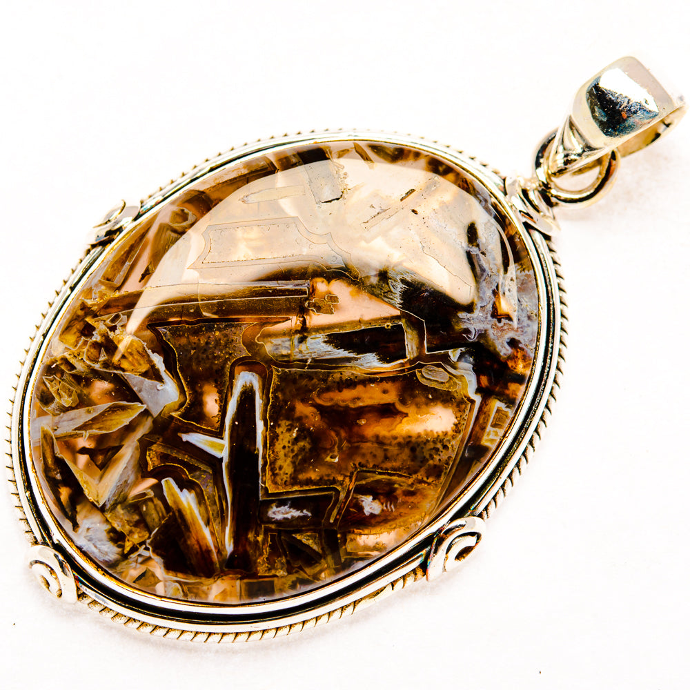 Turkish Tube Agate Pendants handcrafted by Ana Silver Co - PD28543 - Photo 2