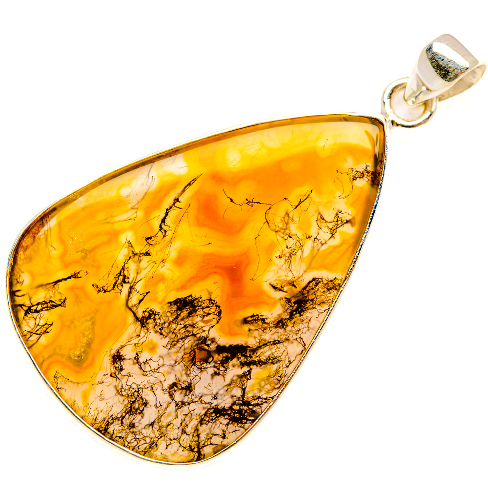 Moss Agate Pendants handcrafted by Ana Silver Co - PD28552 - Photo 2