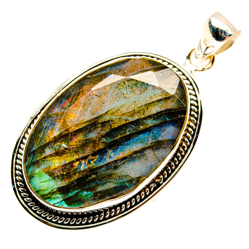 Labradorite Pendants handcrafted by Ana Silver Co - PD28585 - Photo 2