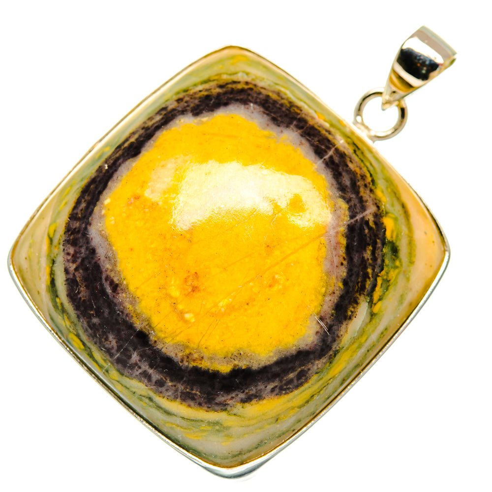 Bumble Bee Jasper Pendants handcrafted by Ana Silver Co - PD28596 - Photo 2