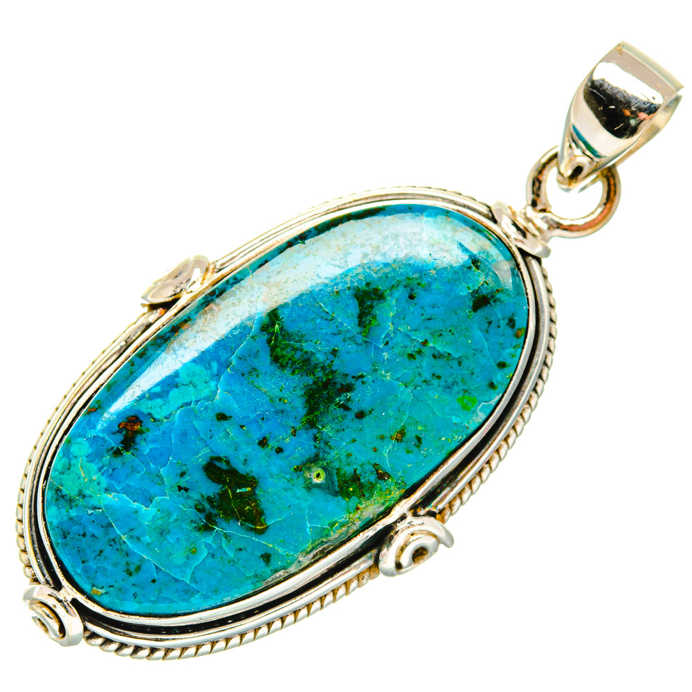 Chrysocolla Pendants handcrafted by Ana Silver Co - PD28659 - Photo 2