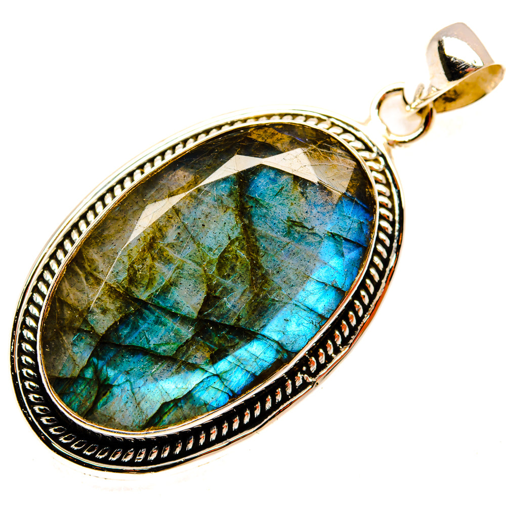 Labradorite Pendants handcrafted by Ana Silver Co - PD28698 - Photo 2