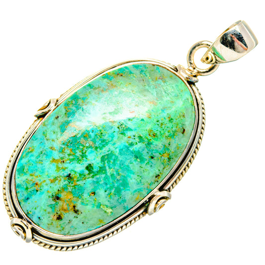 Chrysocolla Pendants handcrafted by Ana Silver Co - PD28709 - Photo 2