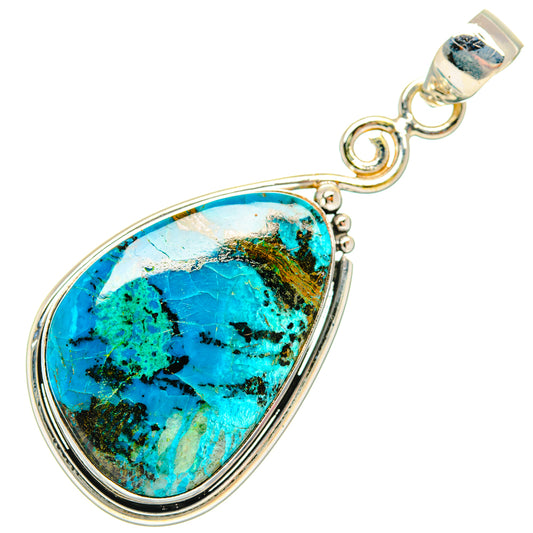 Chrysocolla Pendants handcrafted by Ana Silver Co - PD28717 - Photo 2