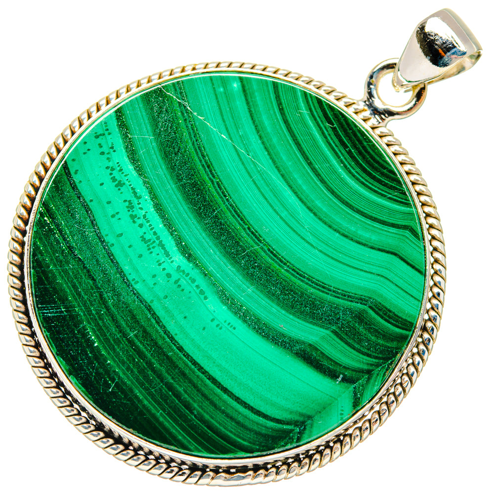 Malachite Pendants handcrafted by Ana Silver Co - PD28723 - Photo 2