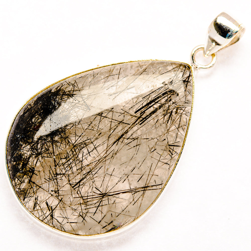 Tourmalinated Quartz Pendants handcrafted by Ana Silver Co - PD28768 - Photo 2