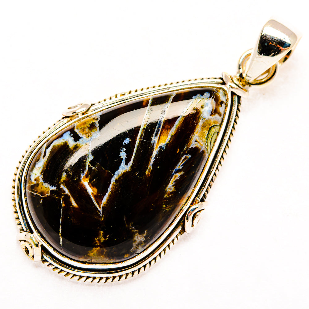 Turkish Tube Agate Pendants handcrafted by Ana Silver Co - PD28778 - Photo 2