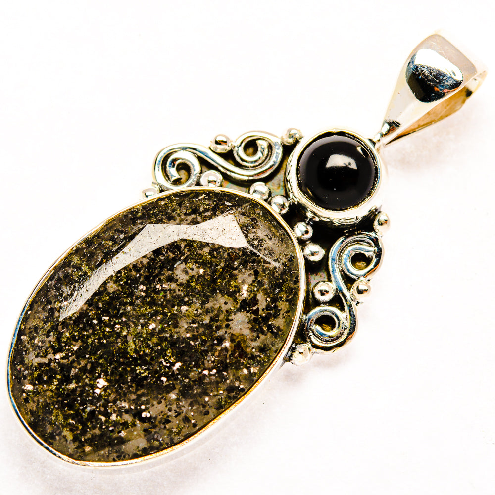 Tourmalinated Quartz Pendants handcrafted by Ana Silver Co - PD28789 - Photo 2