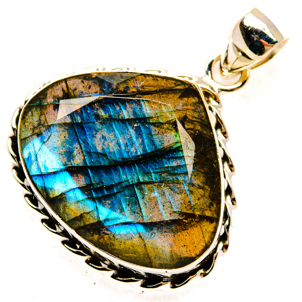 Labradorite Pendants handcrafted by Ana Silver Co - PD28830 - Photo 2