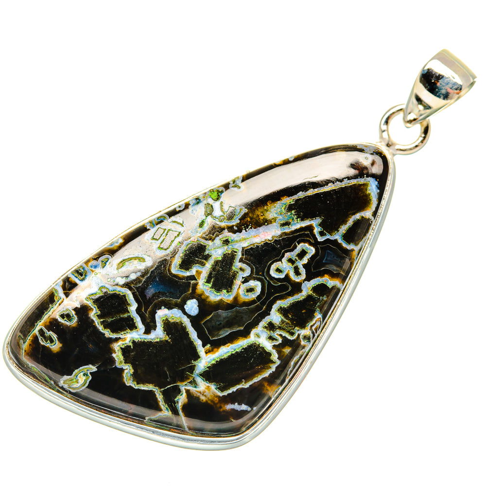 Turkish Tube Agate Pendants handcrafted by Ana Silver Co - PD28898 - Photo 2
