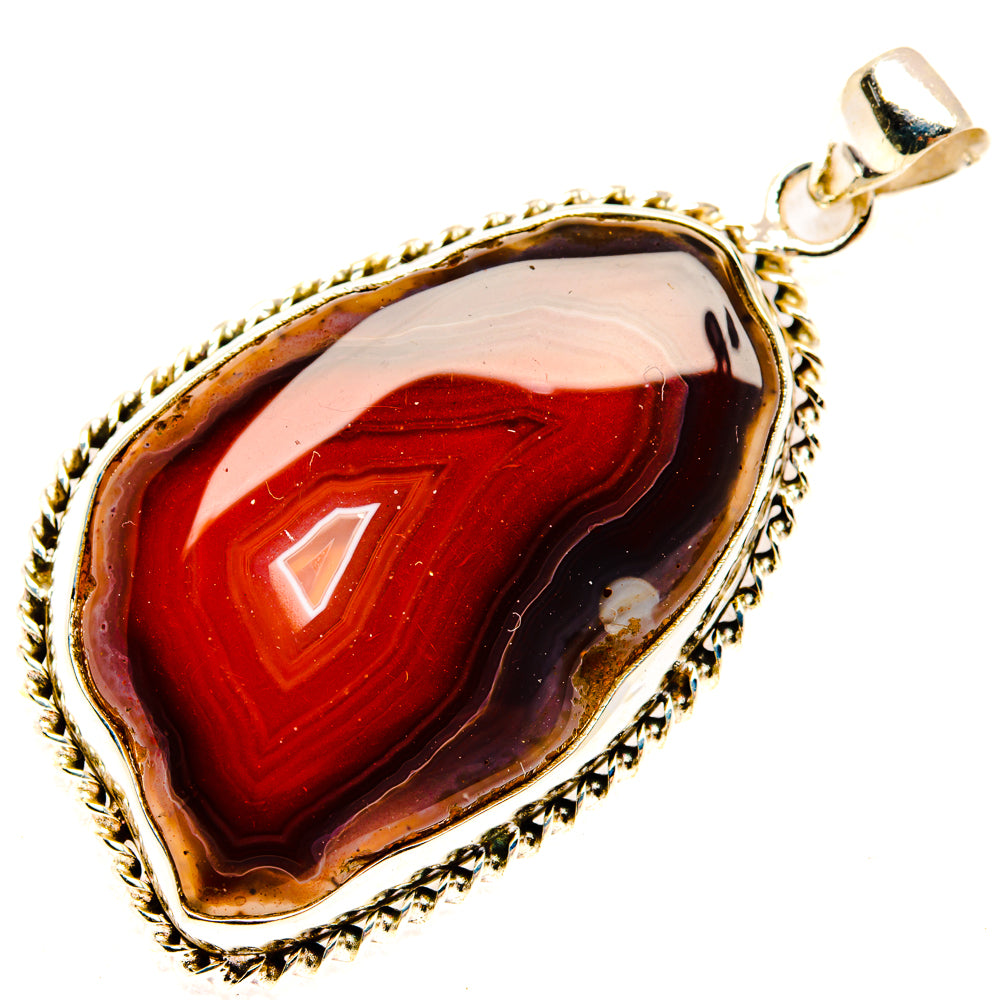Botswana Agate Pendants handcrafted by Ana Silver Co - PD28938 - Photo 2