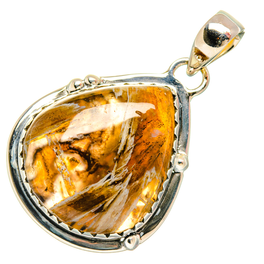 Turkish Tube Agate Pendants handcrafted by Ana Silver Co - PD29007 - Photo 2