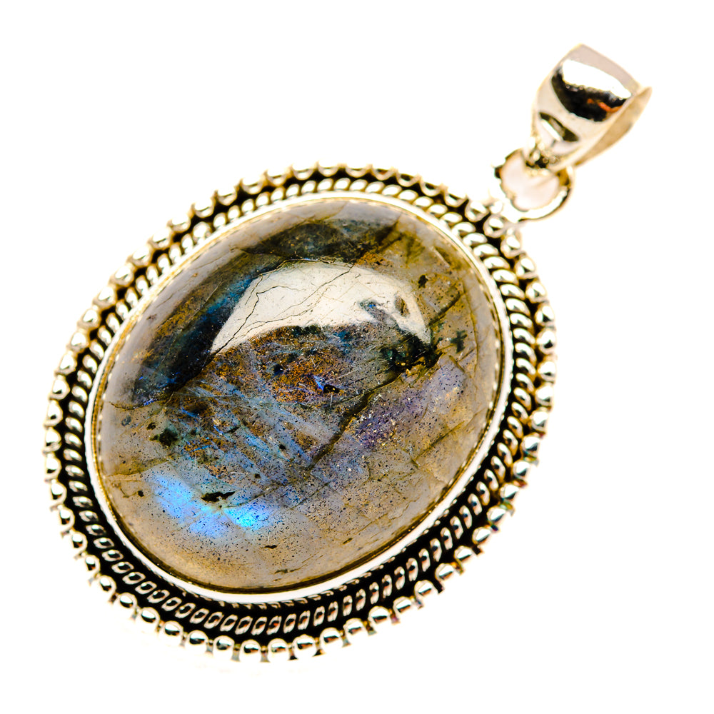 Labradorite Pendants handcrafted by Ana Silver Co - PD29107 - Photo 2