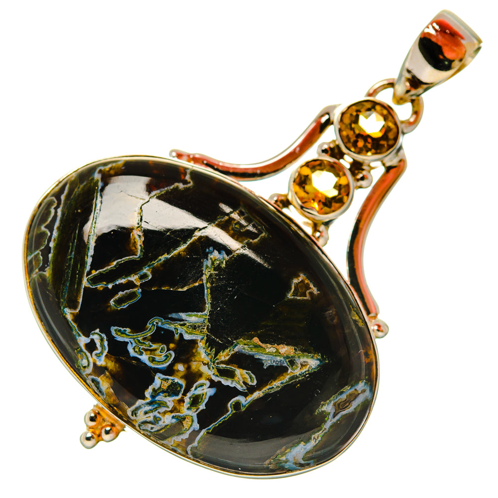 Turkish Tube Agate Pendants handcrafted by Ana Silver Co - PD29153 - Photo 2