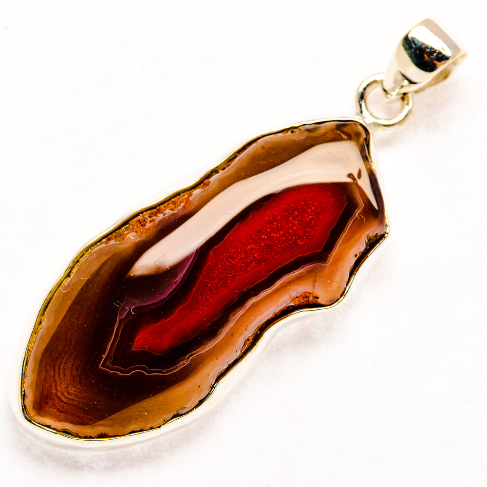 Botswana Agate Pendants handcrafted by Ana Silver Co - PD29285 - Photo 2