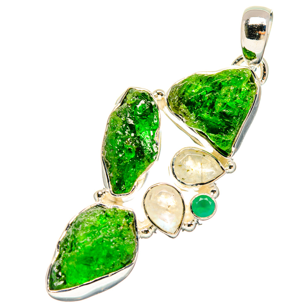 Chrome Diopside Pendants handcrafted by Ana Silver Co - PD29358 - Photo 2