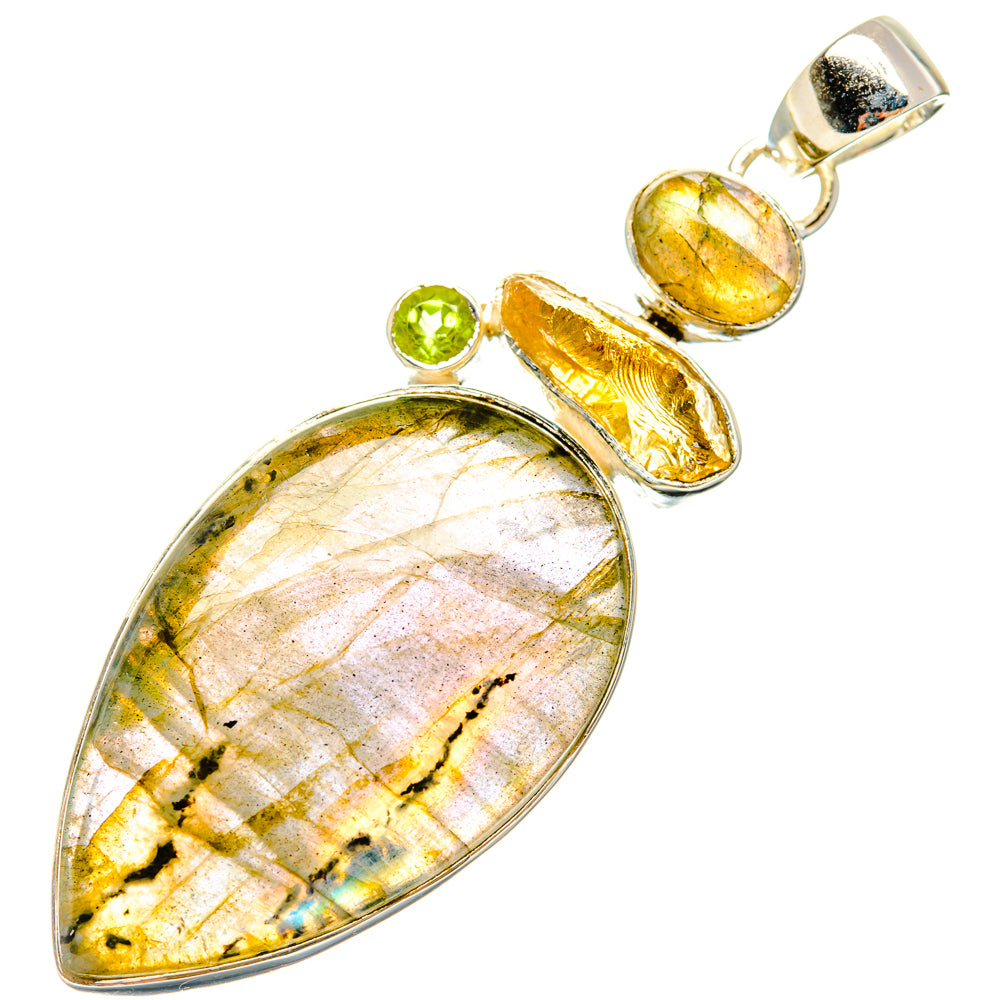 Labradorite Pendants handcrafted by Ana Silver Co - PD29360 - Photo 2