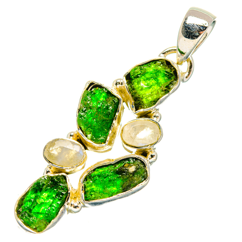 Chrome Diopside Pendants handcrafted by Ana Silver Co - PD29379 - Photo 2