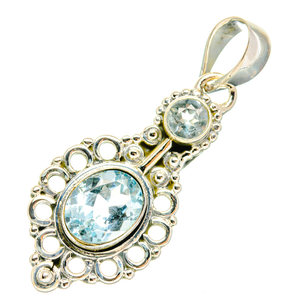 Blue Topaz Pendants handcrafted by Ana Silver Co - PD29389 - Photo 2