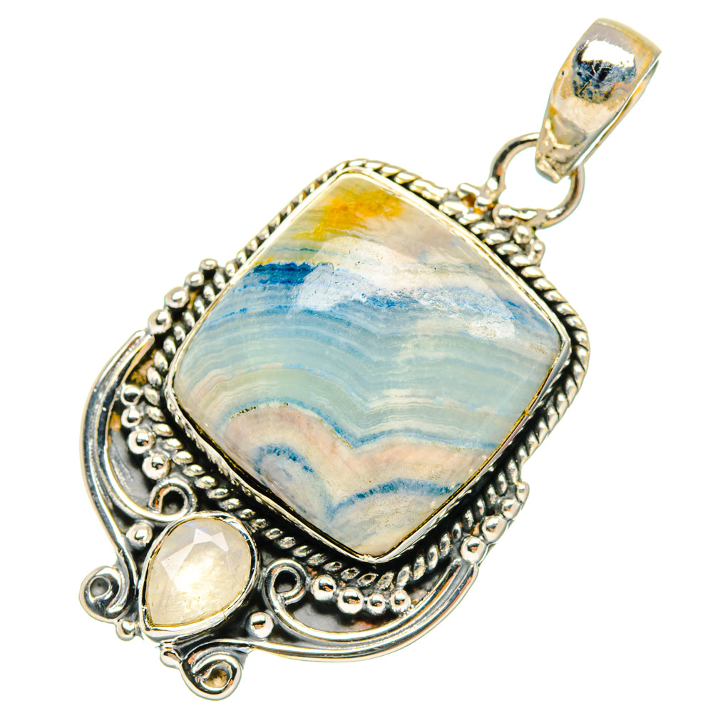 Blue Scheelite Pendants handcrafted by Ana Silver Co - PD29420 - Photo 2