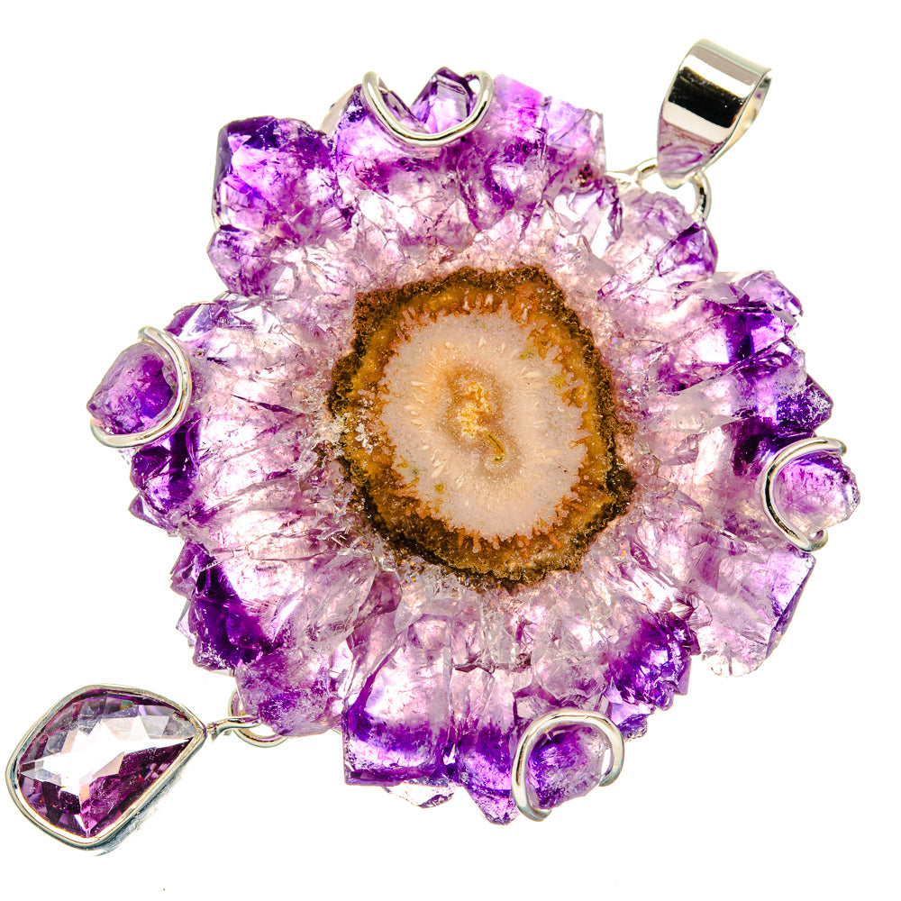 Amethyst Solar Quartz Pendants handcrafted by Ana Silver Co - PD29456 - Photo 2