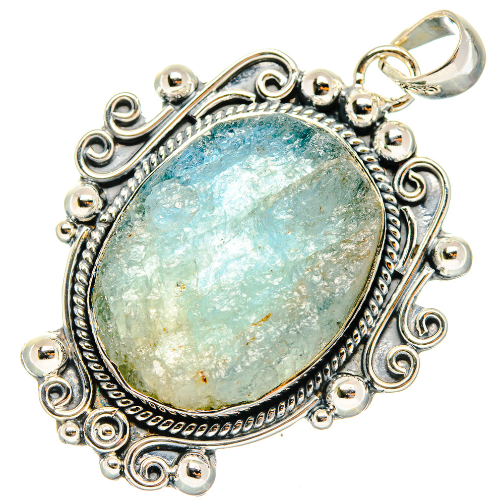 Aquamarine Pendants handcrafted by Ana Silver Co - PD29466 - Photo 2