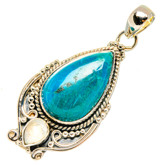 Chrysocolla Pendants handcrafted by Ana Silver Co - PD29492 - Photo 2