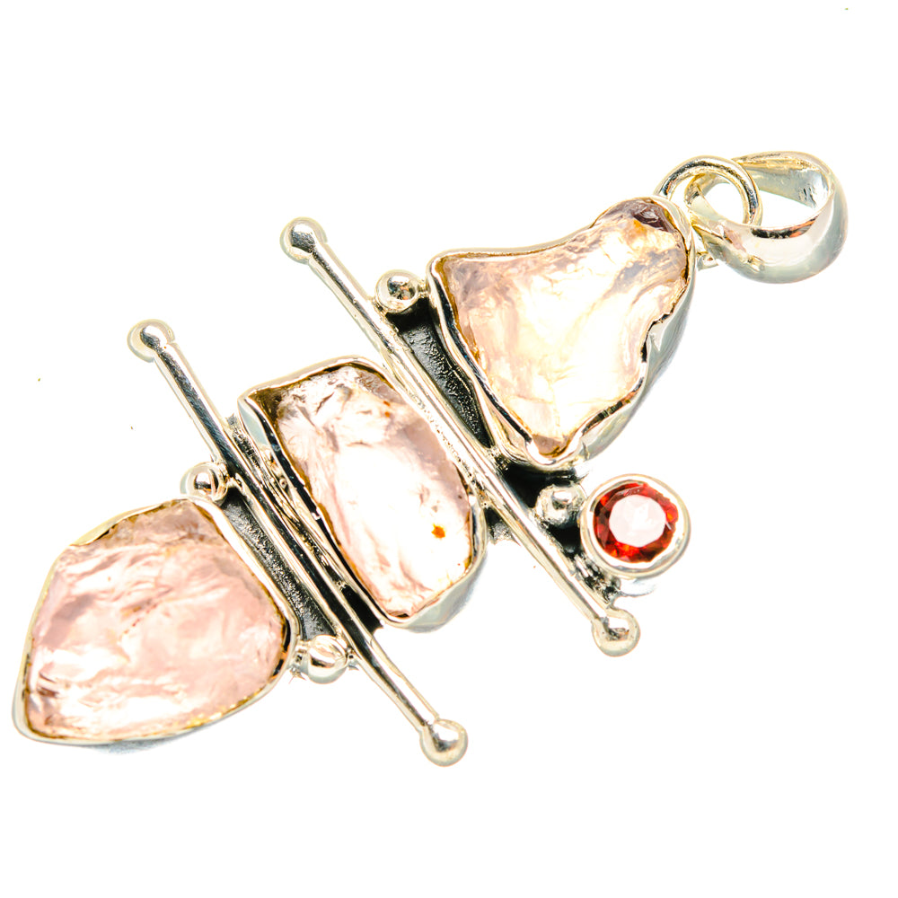Rose Quartz Pendants handcrafted by Ana Silver Co - PD29501 - Photo 2