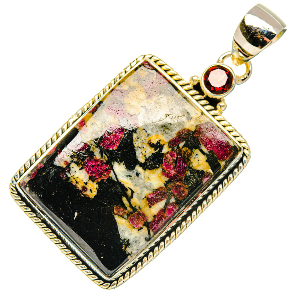 Russian Eudialyte, Garnet Pendants handcrafted by Ana Silver Co - PD29546 - Photo 2
