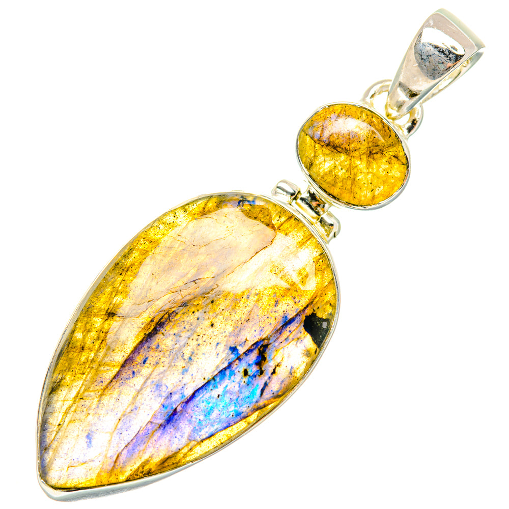 Labradorite Pendants handcrafted by Ana Silver Co - PD29671 - Photo 2
