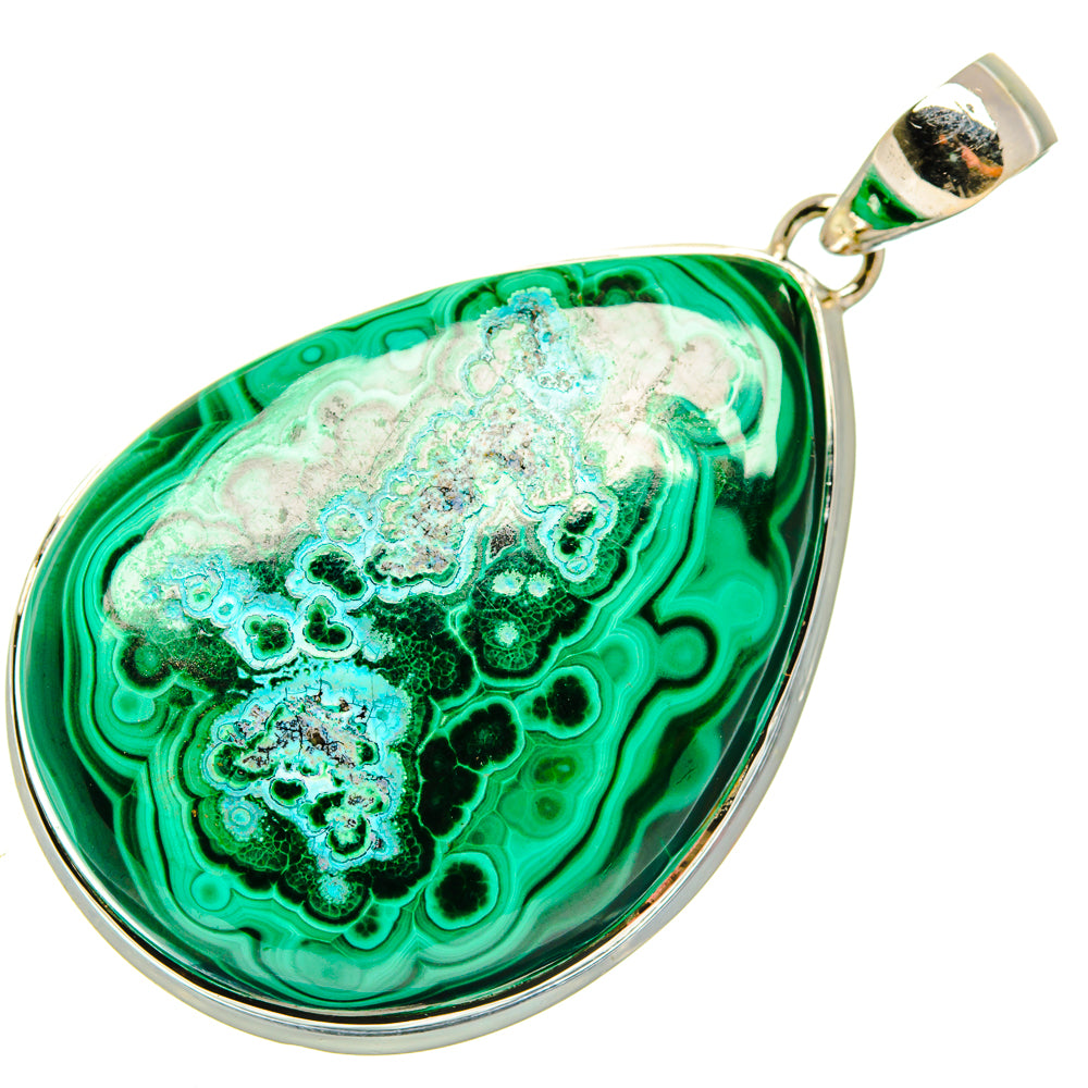 Malachite Pendants handcrafted by Ana Silver Co - PD29752 - Photo 2