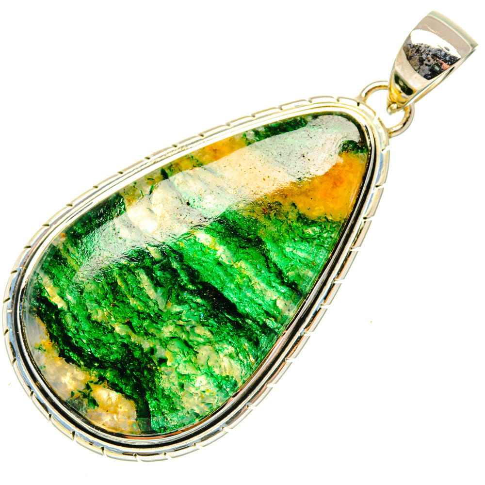 Green Aventurine Pendants handcrafted by Ana Silver Co - PD29765 - Photo 2